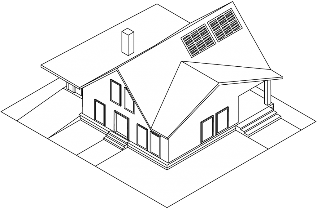 Dessin maison en 3D